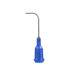 Jensen Global 22 Gauge 1.0" HP Series Tip ID .016" 90º Bend - Blue - Box/50 - JG22-1.0HPX-90