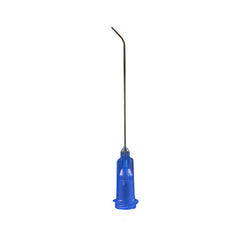 Jensen Global 22 Gauge 1.5" HP Series Tip ID .016" 45º Bend - Blue - Box/50 - JG22-1.5HPX-45
