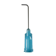 Jensen Global 24 Gauge 1.0" HP Series Tip ID .012" 90º Bend - Light Blue - Box/50 - JG24-1.0HPX-90