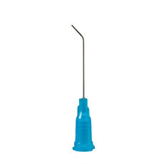 Jensen Global 25 Gauge 1.0" IT Series Tip ID .012" 45º Bend - Blue - Box/50 - JG25-1.0X-45