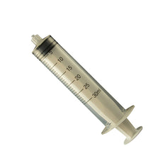 Jensen Global 30 cc Calibrated Manual Luer Lock Syringe - Bag/10 - JG30CC-LL-10