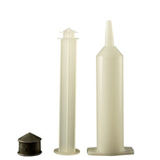 Jensen Global 30 cc Unassembled Manual Large Opening Taper Tip Syringe - Bag/20 - JG30MTL-20