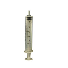 Jensen Global 5 cc Calibrated Manual Luer Slip Syringe - Bag/50 - JG5CC-LS-50