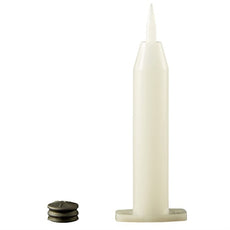 Jensen Global 6 cc Taper Tip Air Barrel, Black Rubber Stopper - Bag/20 - JG6AT-20