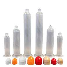 Jensen Global 3 cc Premium Clear Air Barrel, Orange Straight Wall Stopper - Box/50 - JG3A-50HPO