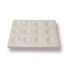 Spot Plate, Porcelain, 6 Wells - JSC006