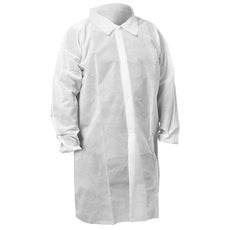 Kimberly Clark KLNGD KGA10 Lt Wt Lab/Vis Coat Wht 3XL - 67318