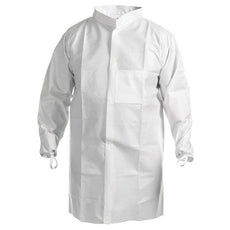 Kimberly Clark KT A7 Cleanroom Lab Coat,White,LG,30 - 47653