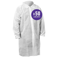 Kimberly Clark KLNGD KGA10 Lab/Vis Coat Wht L - 67320