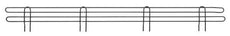Metro L48N-4BL Super Erecta 4" High Stackable Ledge for Wire Shelving, Black, 48"