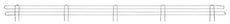 Metro L72N-4C Super Erecta 4" High Stackable Ledge for Wire Shelving, Chrome, 72"