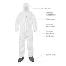 Lakeland CleanMax Clean Manufactured Boot Cover, Non-Sterile, 2XL, 50/CS - CTL903CMP-2X