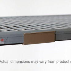 Metro MQ48LH Label Holder for Super Erecta Pro and MetroMax Q Industrial Plastic Shelving, Tan, 39.4375" L x 1.25" H