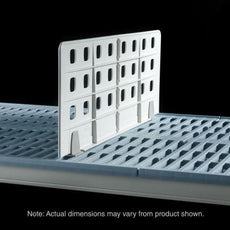 Metro MUD24-8 Light Duty Shelf Divider for Industrial Wire and Plastic Grid Shelving for open grid shelves, 24" L x 8" H