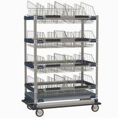 MetroMax i MXIV4 IV Transport/Storage Sloped Basket Cart, 24" x 42"