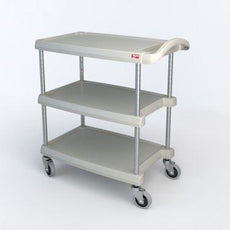 Metro MY1627-34G myCart Series 3-Shelf Utility Cart, Gray, 16" x 27"