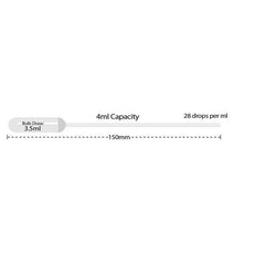 Transfer pipette- 4ml- sterile- individually wrapped- 500/cs-P4133-11