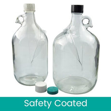 Qorpak Safety Coated Jugs - Clear 6/Case - GLC-02234