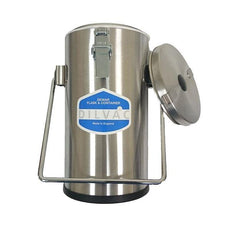 DILVAC Stainless Steel Cased Low Profile Dewars, no lids, 1.0Ltr. - SS138SH