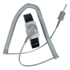 SCS Wrist Strap, Dual Conductor, Metal, Medium (17 Cap), W/5' Coil Cord - 2382