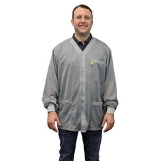 SCS Smock, Jacket, Gray, 5x-Large Knitted Cuffs, 3 Pkts, No Collar,  - 770028