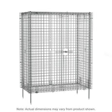 Metro SEC33C Super Erecta Stationary Security Shelving Unit, Chrome, 21.5" x 38.5" x 66.8125"
