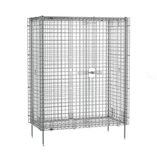 Metro SEC55C Super Erecta Stationary Security Shelving Unit, Chrome, 27.25" x 50.5" x 66.8125"