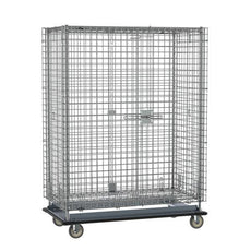 Metro SEC55LC Super Erecta Heavy-Duty Mobile Security Shelving Unit, Chrome, 28.0625" x 50.5" x 68.4375"