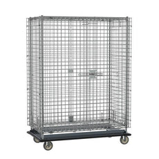 Metro SEC55LCQ qwikSLOT Heavy-Duty Mobile Security Shelving Unit, Chrome, 28.0625" x 50.5" x 68.4375"
