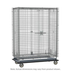 Metro SEC56LC Super Erecta Heavy-Duty Mobile Security Shelving Unit, Chrome, 28.0625" x 63.125" x 68.4375"