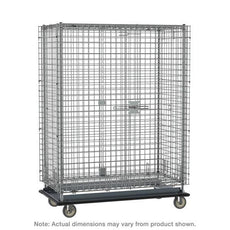 Metro SEC56LCQ qwikSLOT Heavy-Duty Mobile Security Shelving Unit, Chrome, 28.0625" x 63.125" x 68.4375"