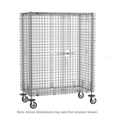 Metro SEC65EC Super Erecta Mobile Security Shelving Unit, Chrome, 33.5" x 52.75" x 67.9375"
