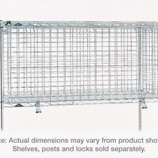 Metro SECM2448NC Super Erecta Security Module, Chrome, 24" x 48" x 20"