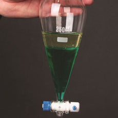 Separatory Funnel, Glass, 250ml, Pk/2 - SF149-250