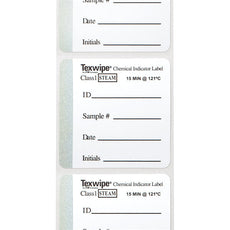 TexWipe Pre-Printed Sterilization Indicator, Autoclave 2" x 2" Autoclave adhesive, 500 labels/Cs - TX522A
