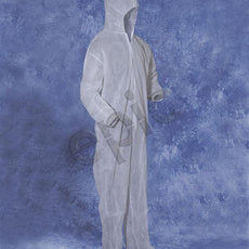 Tians Coveralls, White Polypro, H&B, EW, 4xl, 25/Cs - 200881-4XL