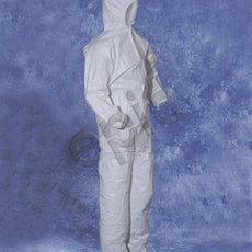 Tians Coveralls, White MP Coated, H&B, EW, EB, 6xl, 25/Cs - 206853-6XL