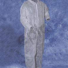Tians Coveralls, White Polypro, Collar, Ew-EA, 2xl, 25/Cs - 210882-2XL