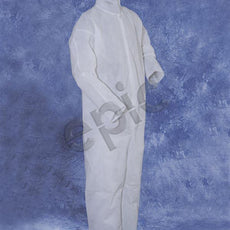 Tians Coveralls, White Heavy Polypro, Collar,  No Elastic, 2xl, 25/Cs - 217880-2XL