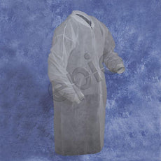 Tians Lab Coat, Light Wt. Polypro, KW, KC, No Pkt, 4xl, 50/Cs - 843885NP-4XL