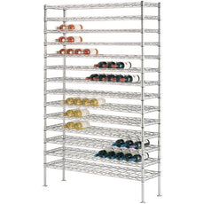 Metro WC258C Super Erecta Cradle Wine Shelving, 204 Bottle Capacity, 14" x 48" x 86.75"