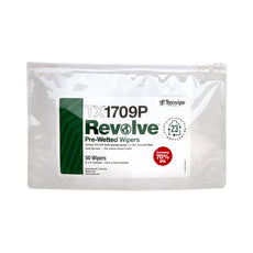 Texwipe REVOLVE, Pre-Wetted, Non-Sterile Wiper 9" x 9" Sealed edge, 200 wipers/Cs - TX1709P