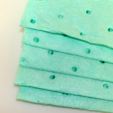 Chemically resistant, highly absorbent green quilted bench wipe, approx. 5x4.5 inch, 500/cs - HAP-050450-CS