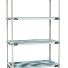 MetroMax i X316GX3 4-Shelf Plastic Industrial Shelving Starter Unit, 18" x 24" x 63"