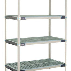 MetroMax i X546GX3 4-Shelf Plastic Industrial Shelving Starter Unit, 24" x 42" x 63"